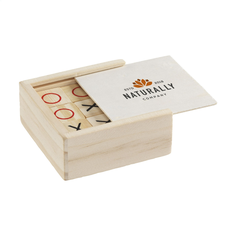 Logo trade promotional giveaways image of: Tic Tac Toe Game Bamboo