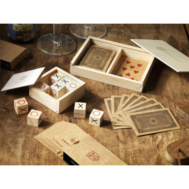 Logotrade promotional merchandise image of: Tic Tac Toe Game Bamboo