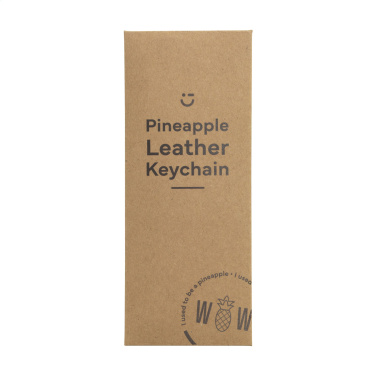 Logotrade promotional gift picture of: Vegan Pineapple Leather Keyring