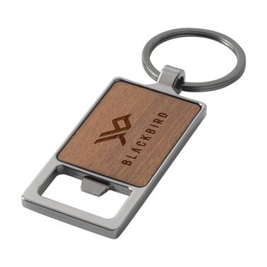 Logotrade promotional item image of: Sammy bottle opener / keyring