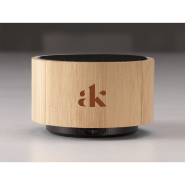 Logotrade promotional product picture of: Wave Bamboo Wireless Speaker