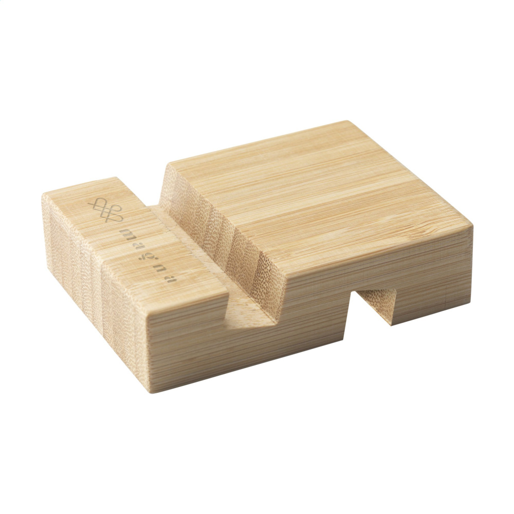 Logotrade corporate gift image of: Supporto Bamboo phone stand