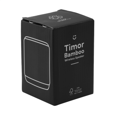 Logotrade promotional item image of: Timor Bamboo Wireless Speaker