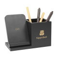 Bamboo Boss 15W charger/pen holder, black