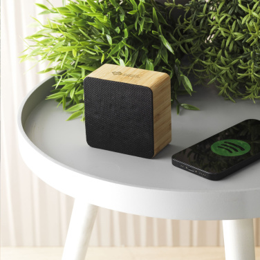 Logo trade advertising products picture of: Sonido 5W Bamboo wireless speaker