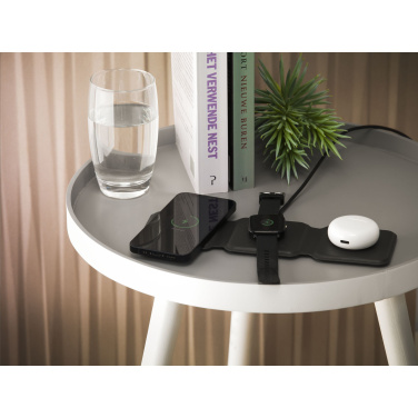 Logotrade promotional giveaway image of: TriCharge RCS  Recycled PU Wireless Charger