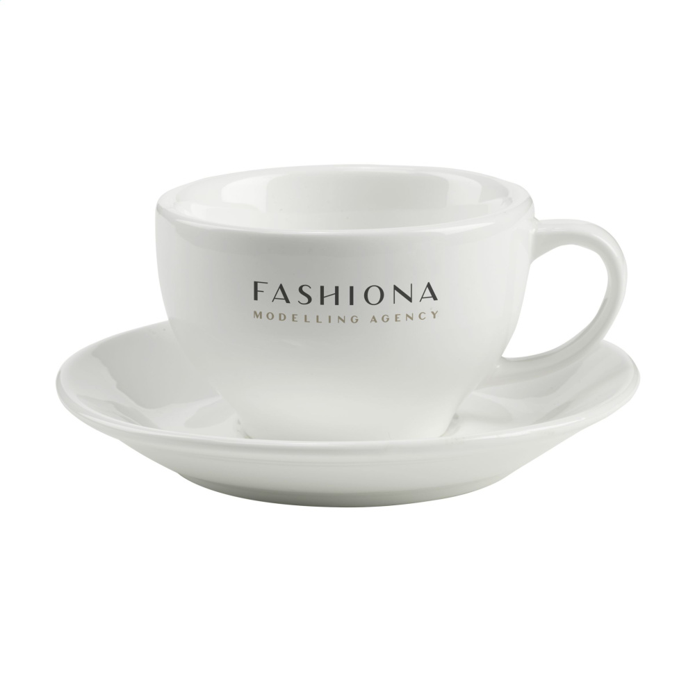 Logo trade promotional products picture of: Sienna 210 ml cup and saucer