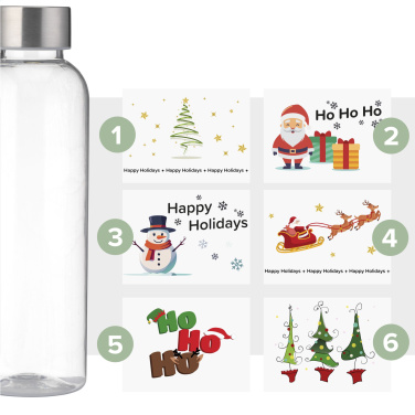 Logo trade advertising products picture of: Senga GRS RPET Bottle 500 ml X-Mas