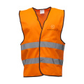 SafetyFirst safety vest, fluorescent orange