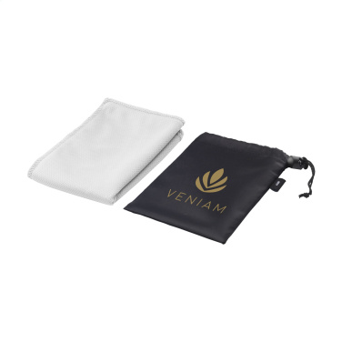 Logo trade promotional gifts image of: CoolDown RPET sports cooling towel