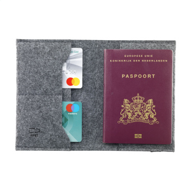 Logotrade advertising products photo of: Identify GRS RPET Felt passport holder