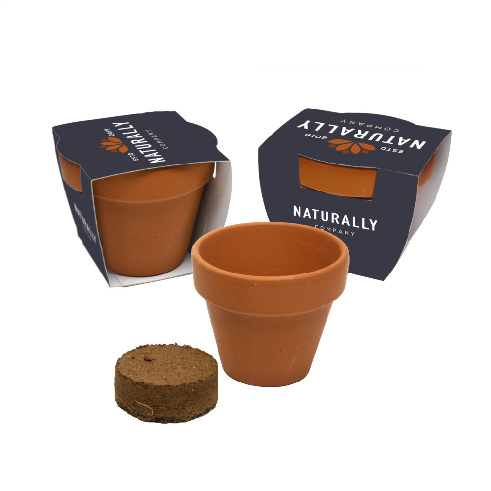 Logo trade promotional items picture of: Flowermix Terracotta flower seeds