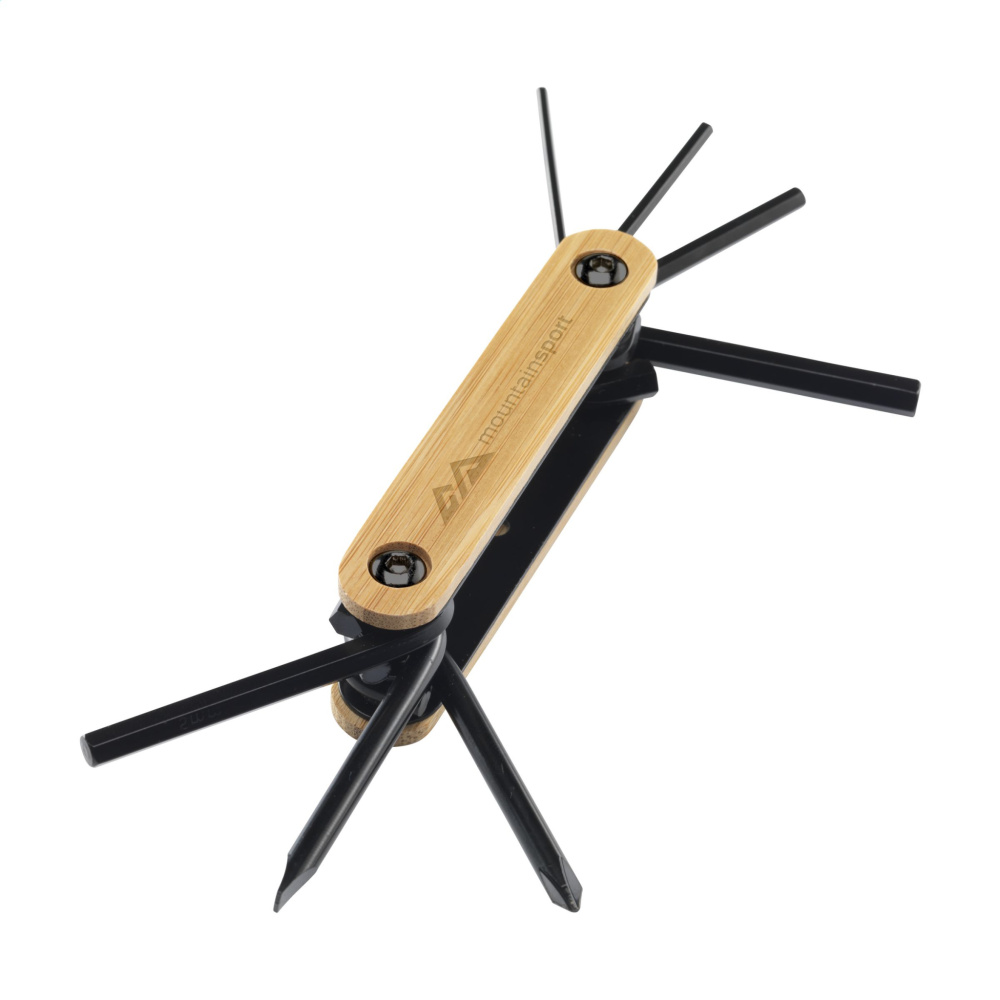 Logo trade corporate gift photo of: Bamboo Black Tool multi tool