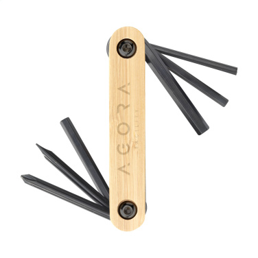 Logotrade promotional giveaway image of: Bamboo Black Tool multi tool