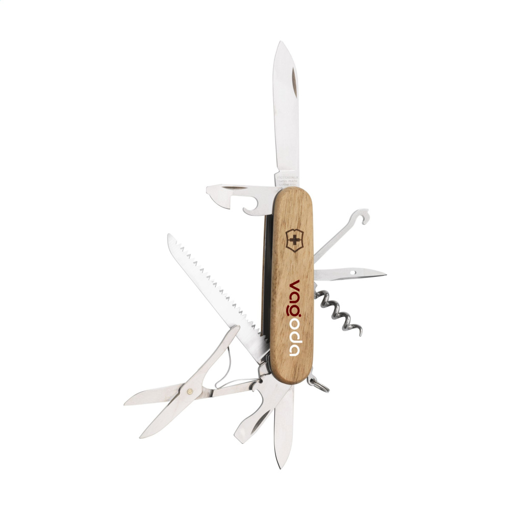 Logo trade corporate gift photo of: Victorinox Huntsman Wood pocket knife