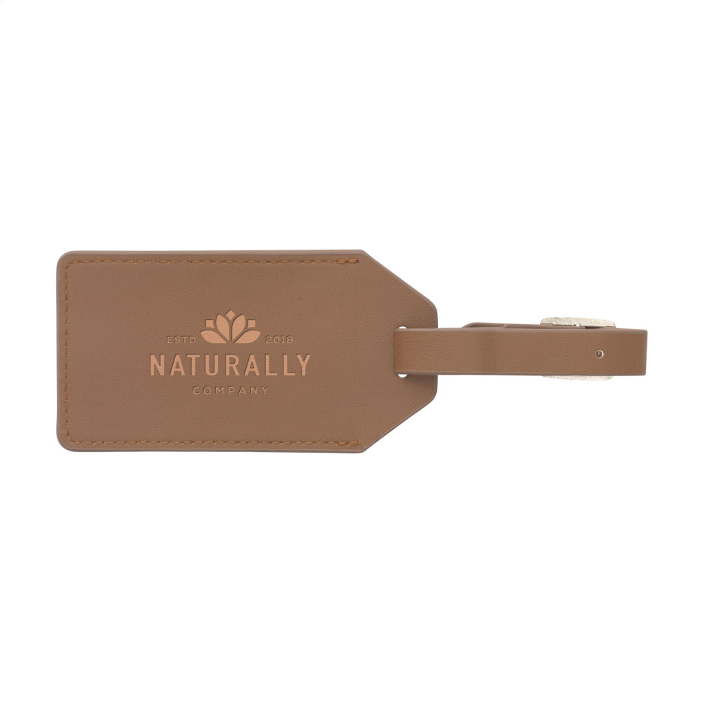 Logo trade promotional gift photo of: Vegan Pineapple Leather Luggage Tag