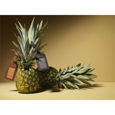 Logo trade promotional merchandise photo of: Vegan Pineapple Leather Luggage Tag