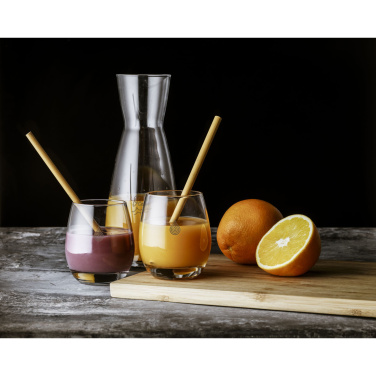 Logo trade promotional gift photo of: ECO Bamboe Straw Set bamboo straws