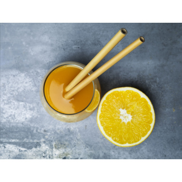 Logotrade business gifts photo of: ECO Bamboe Straw Set bamboo straws