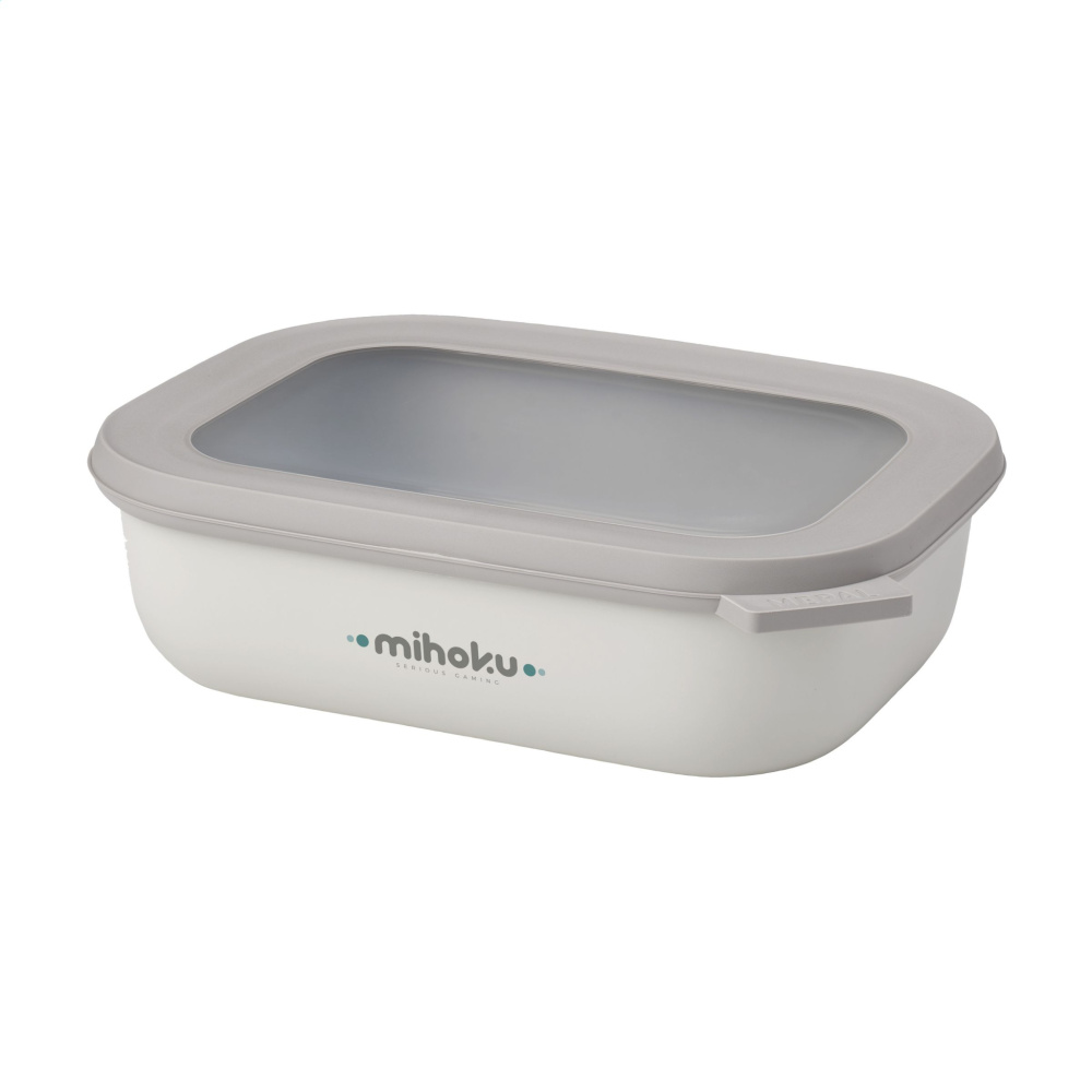 Logo trade promotional gifts image of: Mepal Cirqula multi use rectangular bowl 1 L lunchbox