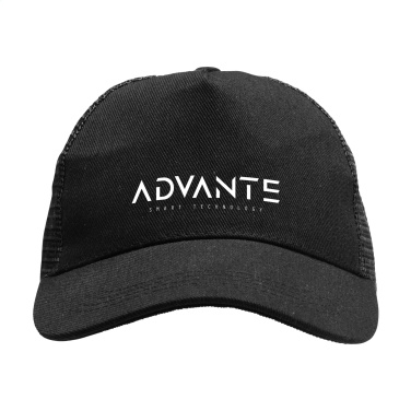 Logo trade promotional gifts image of: Trucker Recycled Cotton cap