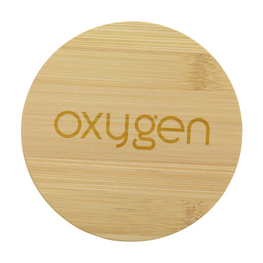 Logo trade promotional gift photo of: Bamboo Coaster Set