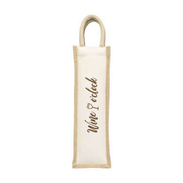 Logotrade promotional merchandise picture of: Jute Canvas Wine Bag