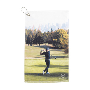 Logo trade promotional merchandise photo of: GolfTowel 400 g/m² 30x50