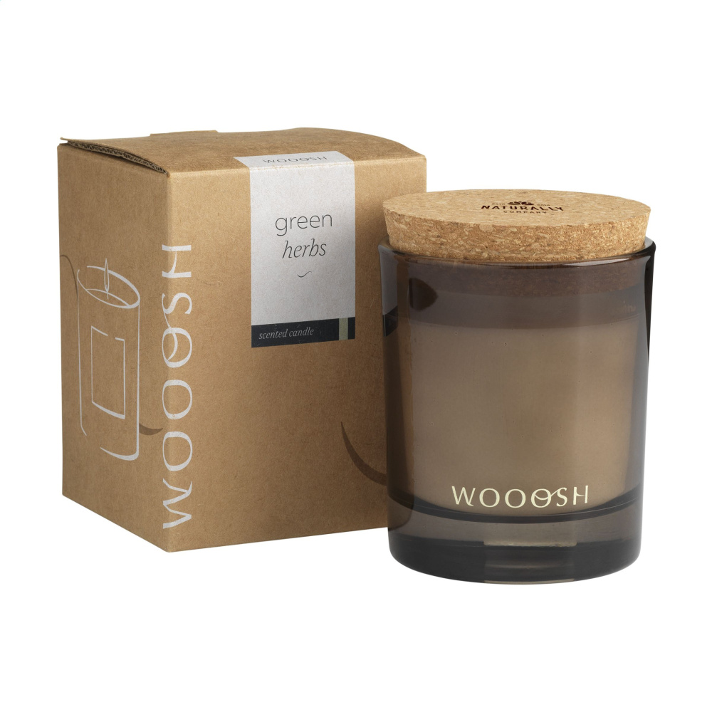 Logotrade promotional merchandise picture of: Wooosh Scented Candle Green Herbs