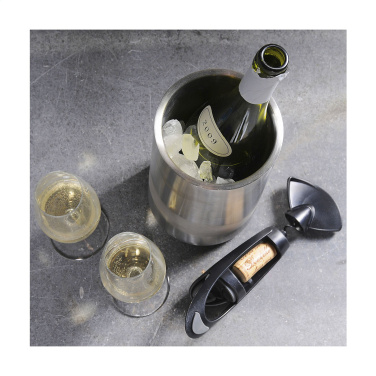 Logo trade promotional merchandise picture of: CoolSteel RCS Recycled Steel wine cooler