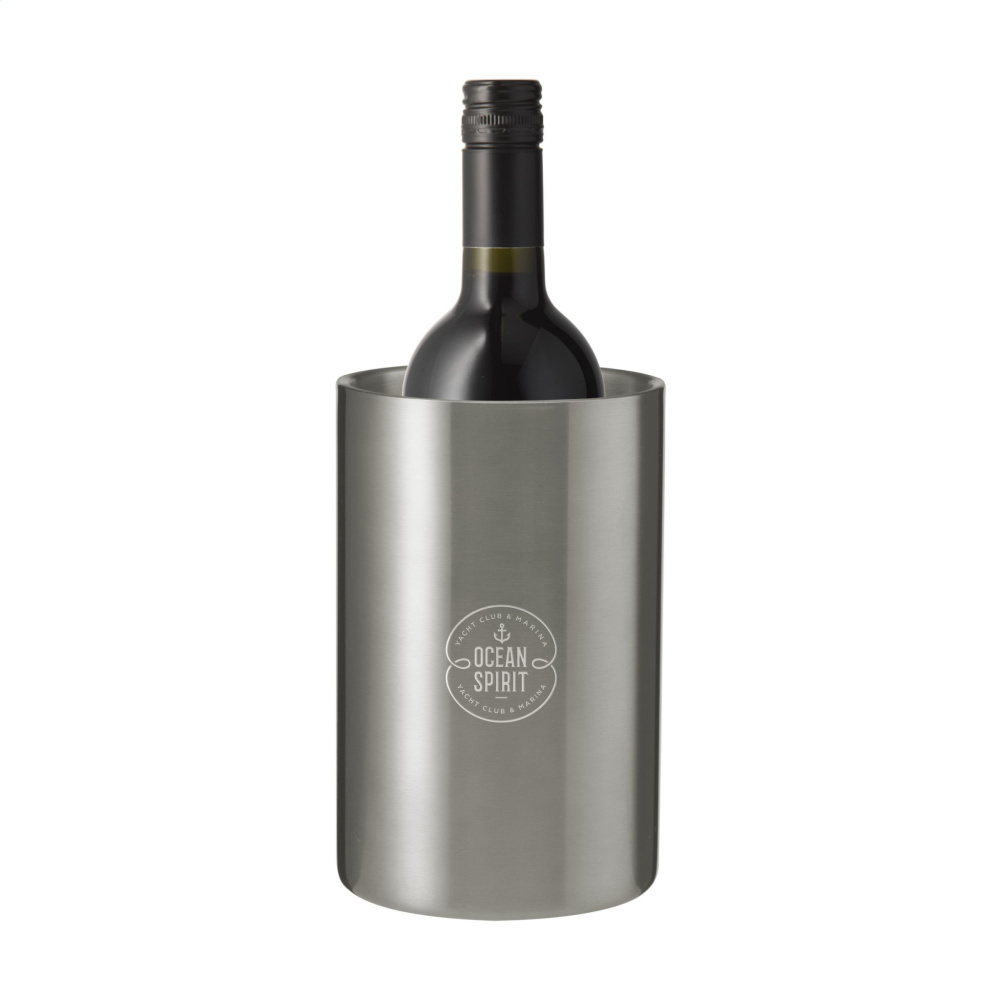 Logo trade business gift photo of: CoolSteel RCS Recycled Steel wine cooler