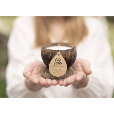 Logo trade promotional items image of: We Love The Planet Coconut Candle