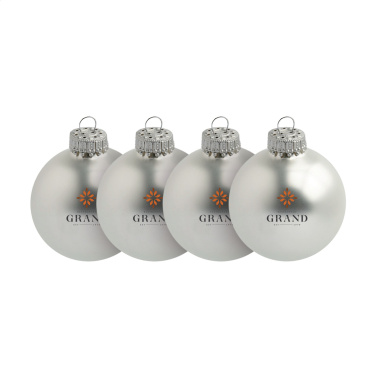 Logo trade promotional item photo of: Christmas Bauble Ø 6 cm - set of 4 - Made in Europe