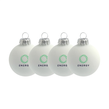 Logo trade promotional products image of: Christmas Bauble Ø 6 cm - set of 4 - Made in Europe