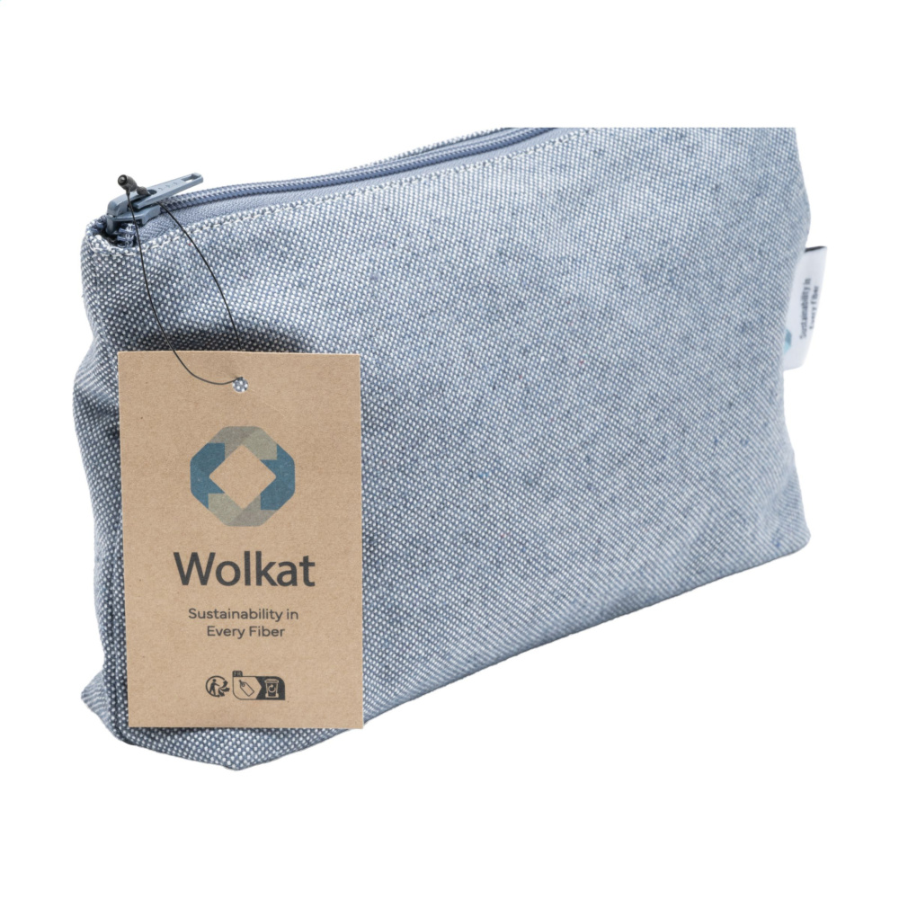 Logo trade advertising product photo of: Wolkat Safi Recycled Textile Cosmetic Bag