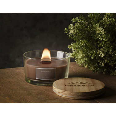 Logotrade business gift image of: Wooosh Flame Scented Candle Dark Amber