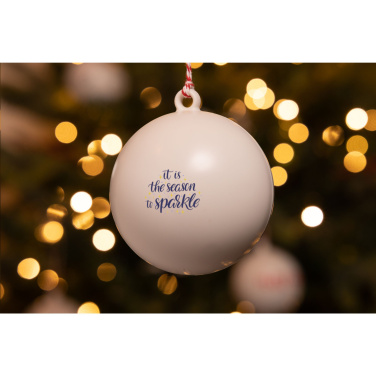 Logo trade promotional merchandise photo of: Christmas Bauble Ø 7 cm Recycled PP - Made in Europe