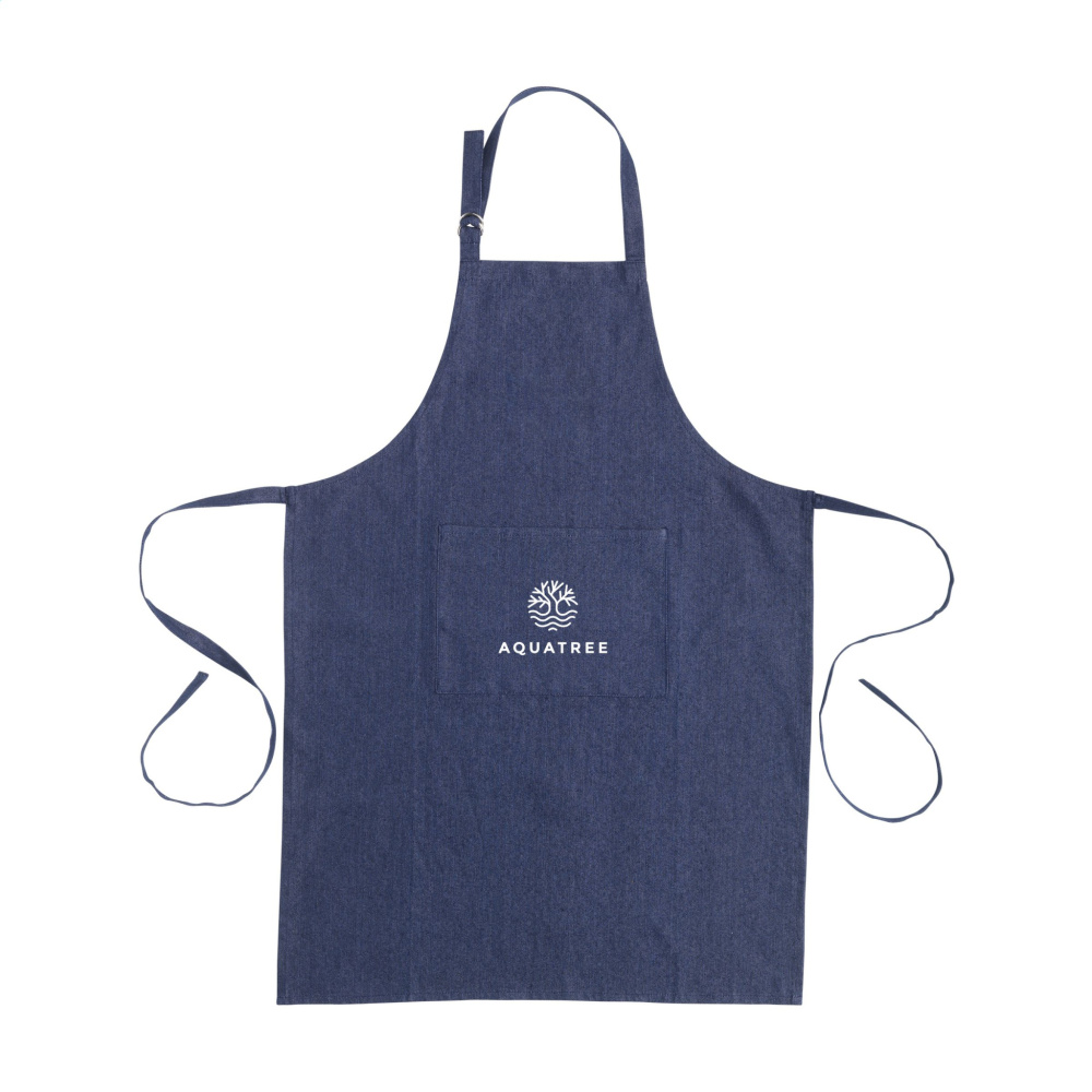 Logotrade corporate gift image of: Apron GRS Recycled Denim (220 g/m²)