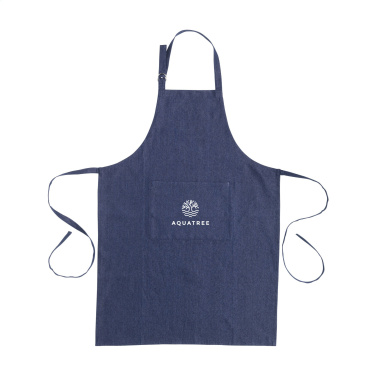 Logo trade promotional merchandise picture of: Apron GRS Recycled Denim (220 g/m²)