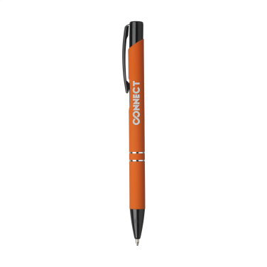 Logotrade promotional product image of: Ebony Rubberised pen