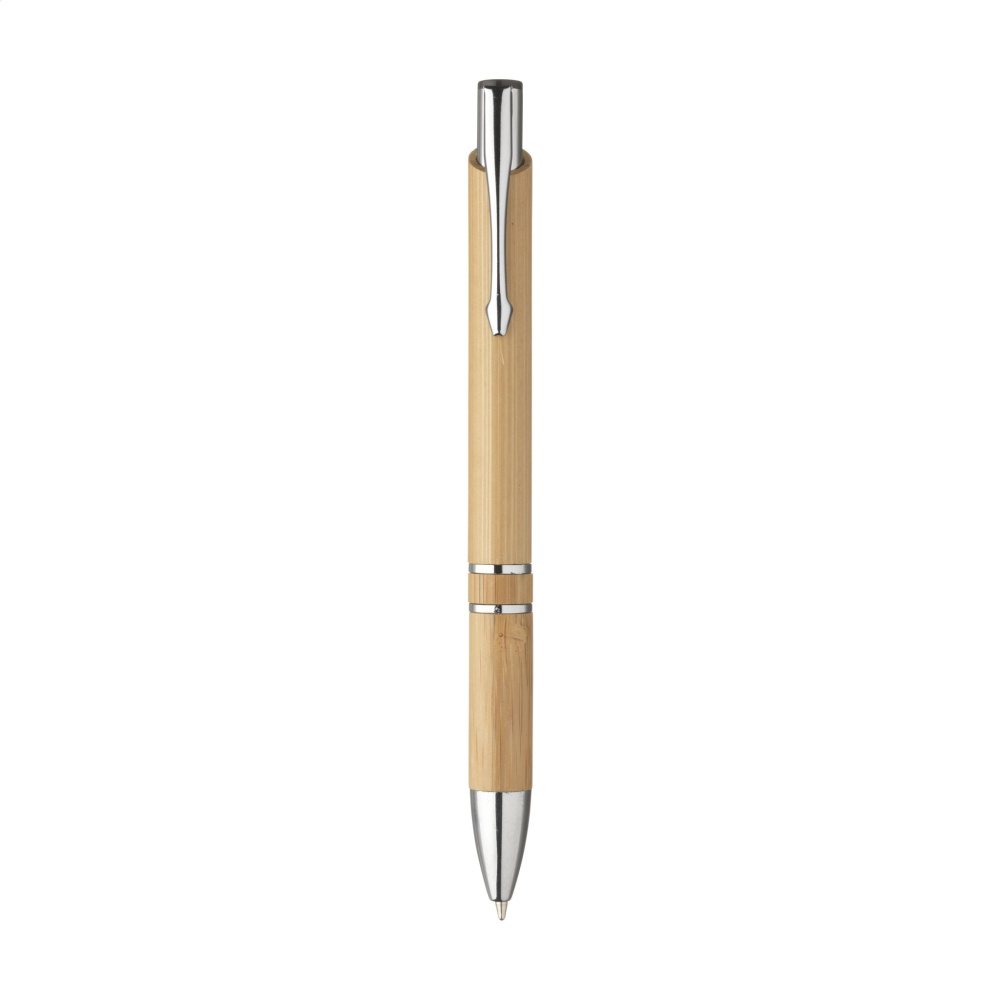 Logo trade promotional items image of: Ebony Bamboo pen