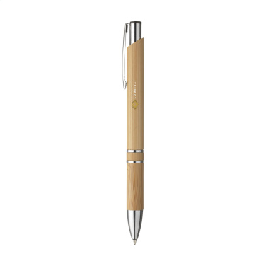 Logo trade business gifts image of: Ebony Bamboo pen