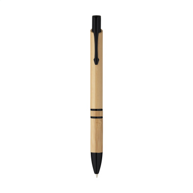 Logo trade promotional merchandise image of: Ebony Bamboo pen