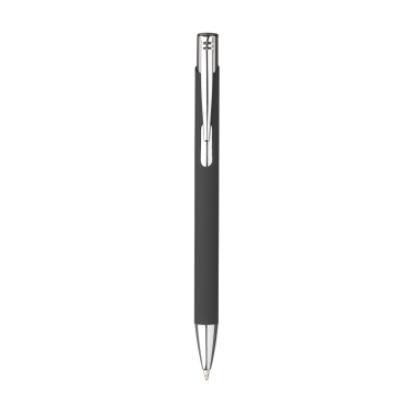 Logo trade advertising products image of: Ebony Soft Touch pen