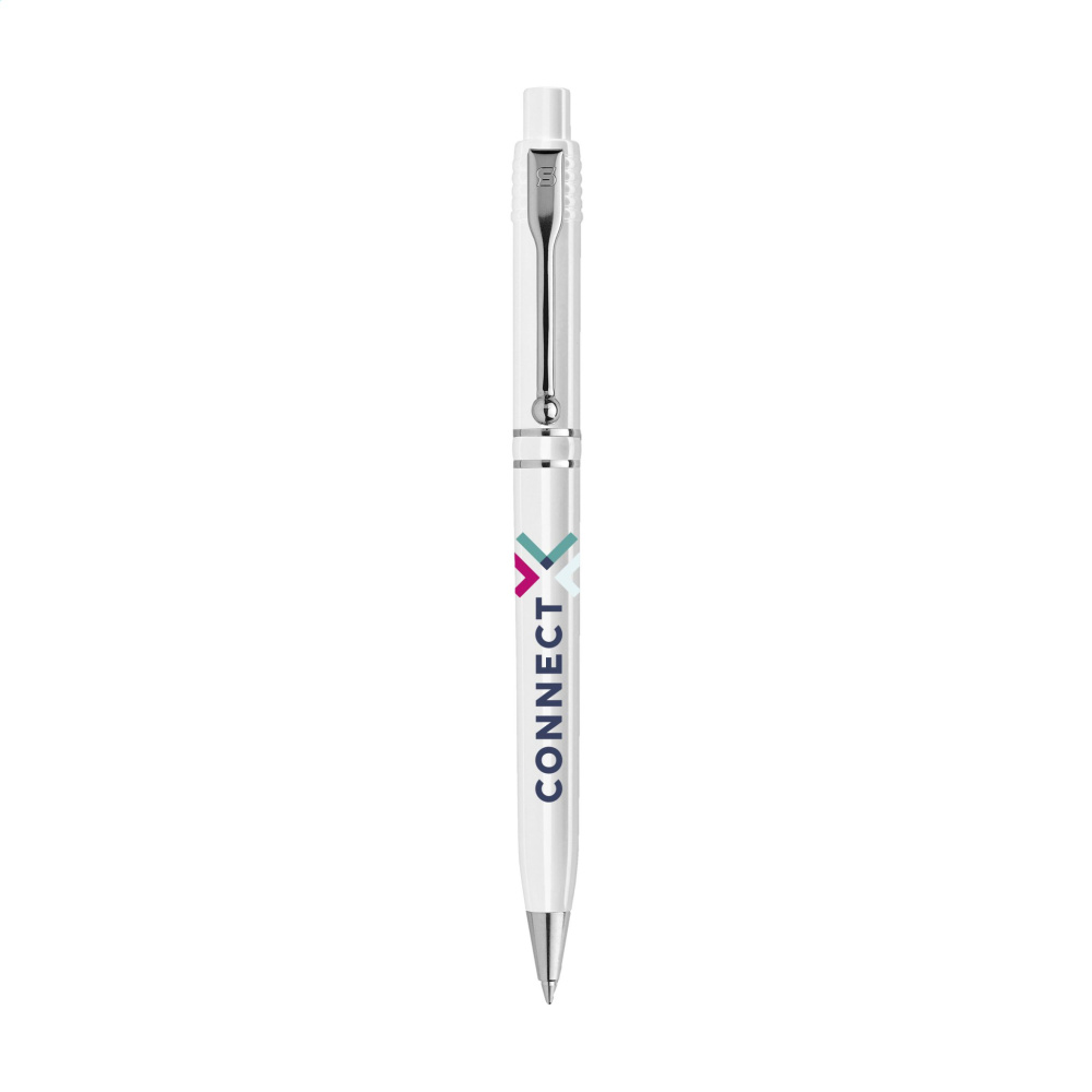 Logo trade promotional item photo of: Stilolinea Raja Chrome Recycled pen