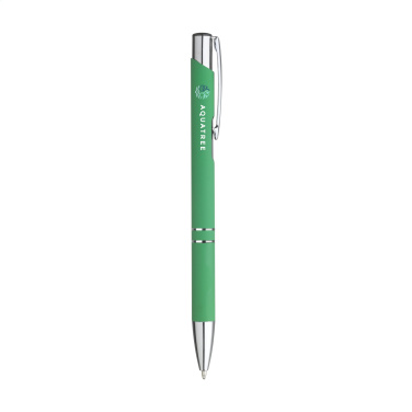 Logo trade promotional merchandise picture of: Ebony Soft Touch Accent pen