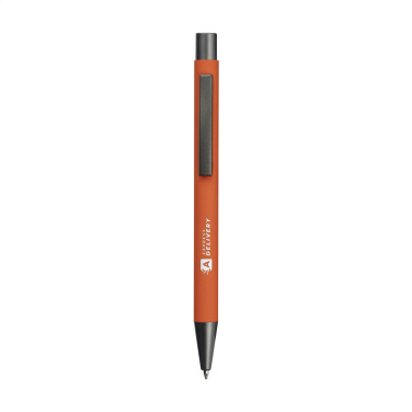 Logo trade promotional giveaway photo of: Brady Soft Touch Recycled Alu pens