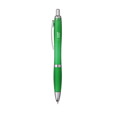 Logo trade promotional giveaways image of: Athos Solid GRS Recycled ABS pen