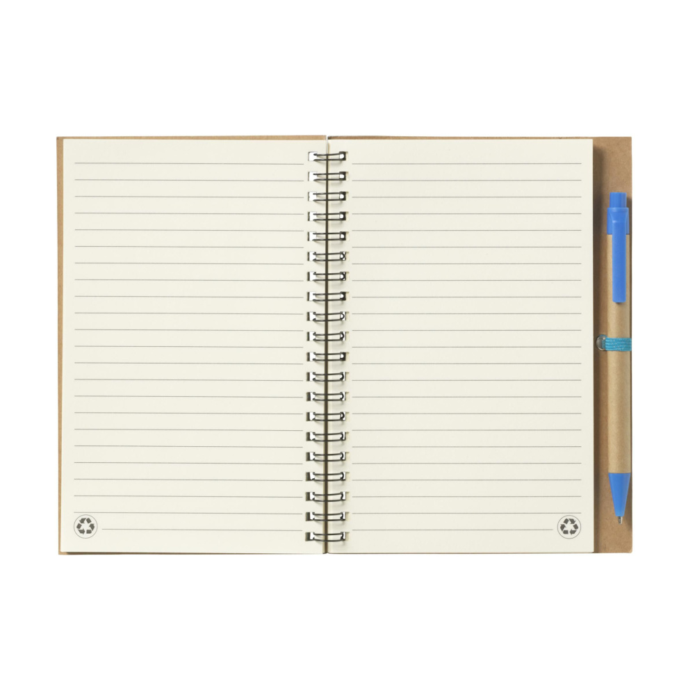 Logotrade promotional gift picture of: Recycle Note-L Paper notebook