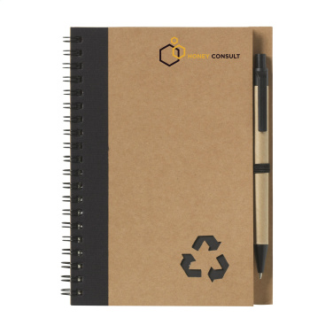 Logotrade promotional item image of: Recycle Note-L Paper notebook